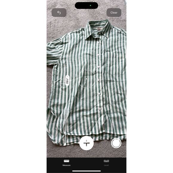 NWOT Faherty Laguna Linen Relaxed Shirt - Deep Jungle Lucy Stripe, XS $168 G5 - Picture 9 of 9